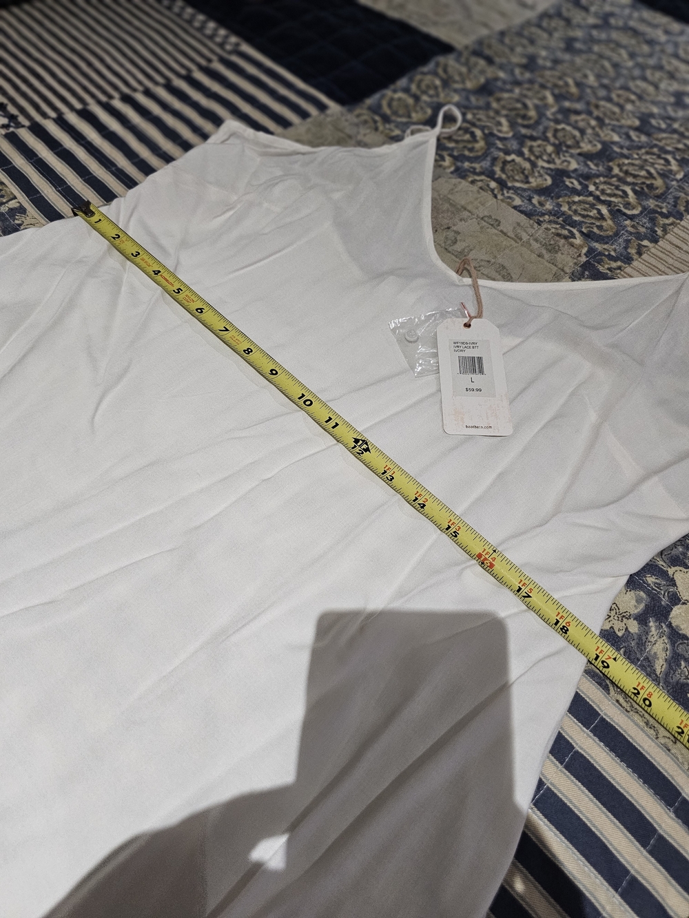 Shyanne Ivory Lace Button-Front Maxi Dress, NWT - Picture 14 of 15